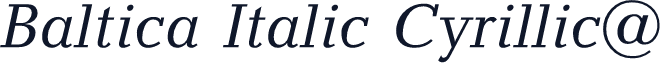 Baltica Italic Cyrillic@