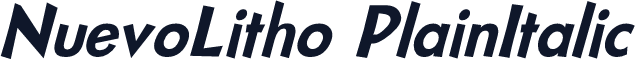 NuevoLitho PlainItalic