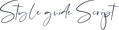 Style guide Script