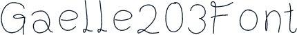 Gaelle203Font