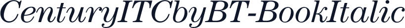 CenturyITCbyBT-BookItalic
