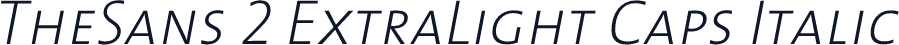 TheSans 2 ExtraLight Caps Italic