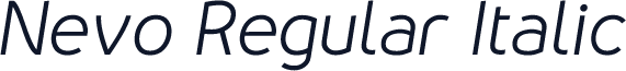 ☞Nevo Regular Italic