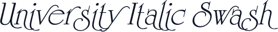 University Italic Swash
