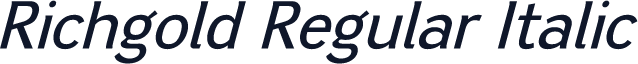 Richgold Regular Italic