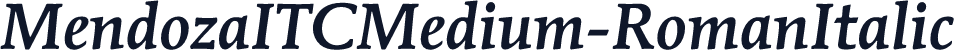 MendozaITCMedium-RomanItalic