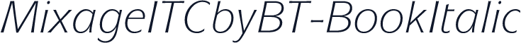 MixageITCbyBT-BookItalic