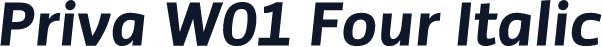 Priva W01 Four Italic