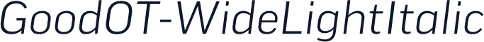 GoodOT-WideLightItalic