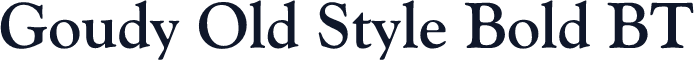 Goudy Old Style Bold BT