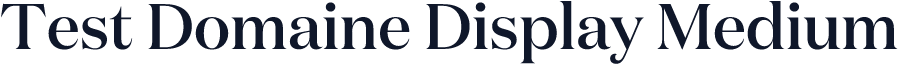 Test Domaine Display Medium