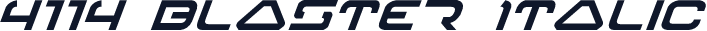 4114 Blaster Italic