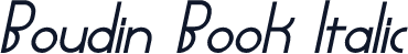 Boudin Book Italic