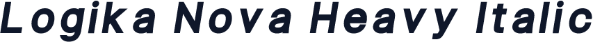Logika Nova Heavy Italic