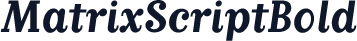 MatrixScriptBold