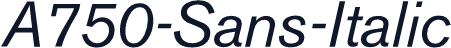 A750-Sans-Italic