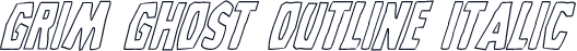 Grim Ghost Outline Italic