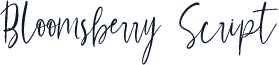 Bloomsberry Script