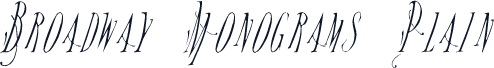 Broadway Monograms Plain