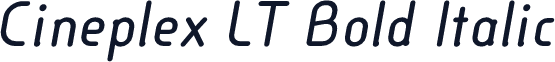 Cineplex LT Bold Italic