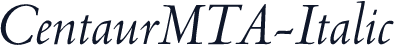 CentaurMTA-Italic