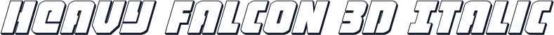 Heavy Falcon 3D Italic