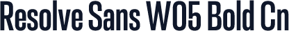 Resolve Sans W05 Bold Cn