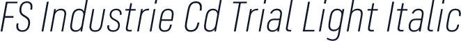 FS Industrie Cd Trial Light Italic