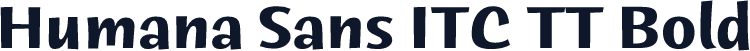Humana Sans ITC TT Bold