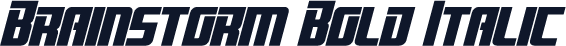 Brainstorm Bold Italic