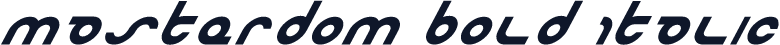 Masterdom Bold Italic