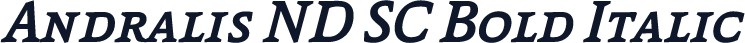 Andralis ND SC Bold Italic