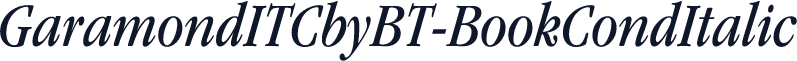 GaramondITCbyBT-BookCondItalic