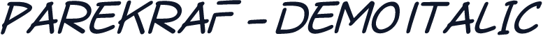 Parekraf - Demo Italic