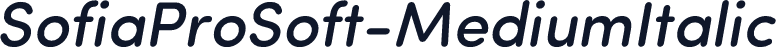 SofiaProSoft-MediumItalic