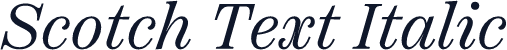 Scotch Text Italic