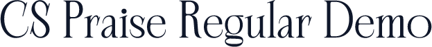 CS Praise Regular Demo