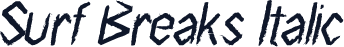 Surf Breaks Italic