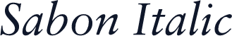 Sabon Italic