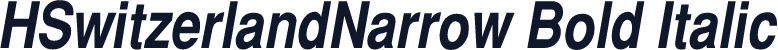 HSwitzerlandNarrow Bold Italic