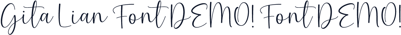 Gita Lian Font DEMO! Font DEMO!