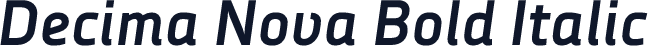 Decima Nova Bold Italic