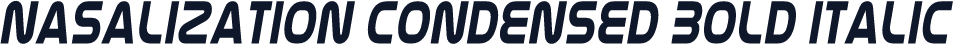 Nasalization Condensed Bold Italic