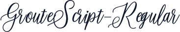 GrouteScript-Regular