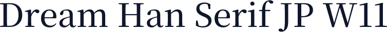 Dream Han Serif JP W11