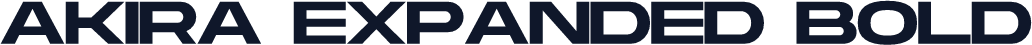 Akira Expanded Bold