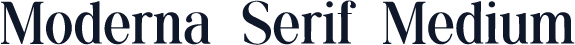 Moderna Serif Medium