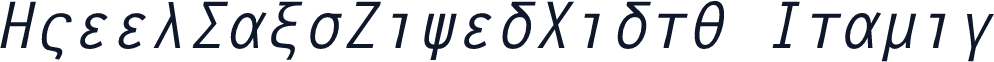 GreekSansFixedWidth Italic