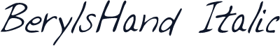 BerylsHand Italic