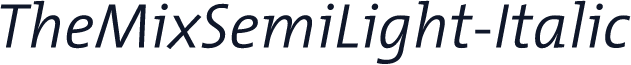 TheMixSemiLight-Italic